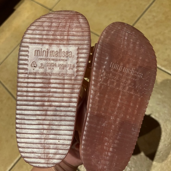 EUC Mini Melissa x Jason Wu pink bow jelly sandals - Picture 3 of 3